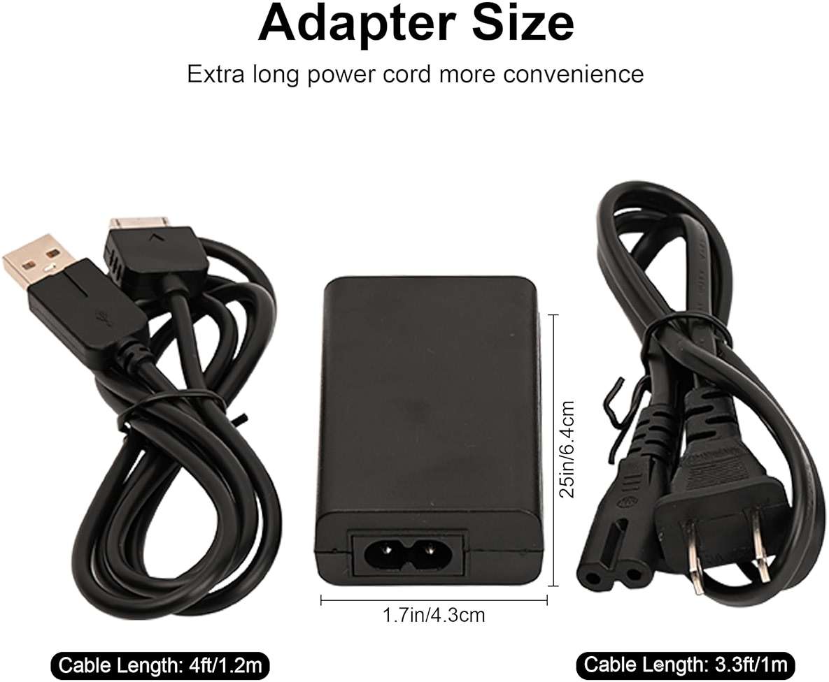 Fast Charger for PS Vita, AC Adapter Wall Charger Compatible with Sony PlayStation Vita 1000 Console (Only for PSVita 1000 Power Cord) - Image 4
