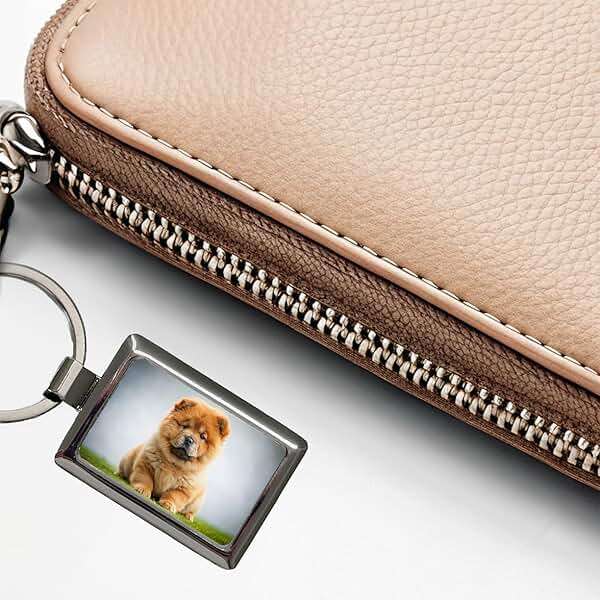 Blooza Blooza Chow Chow Dog Puppy Photo Rectangle Metal Keychain - Image 5