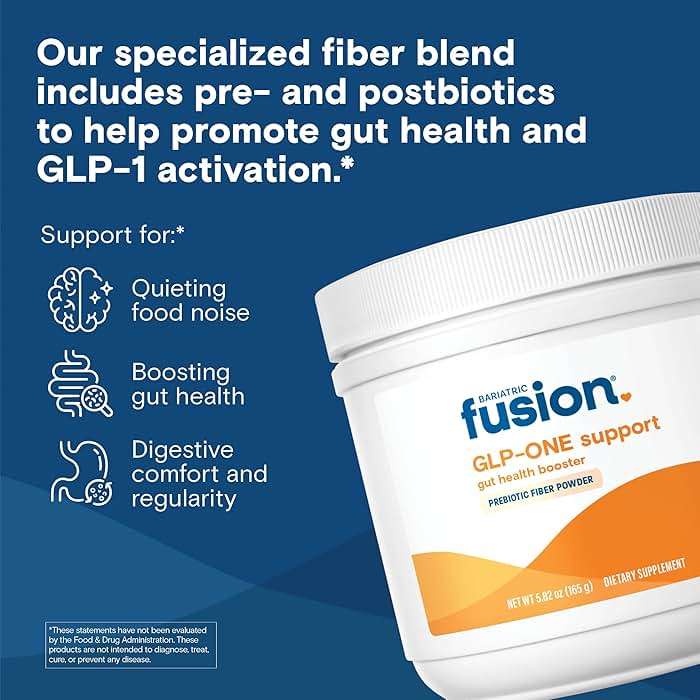Bariatric Fusion GLP-1 Gut Health Booster | High Fiber GLP1 Booster | Prebiotic Fiber GLP-1 Supplement Powder for Women & Men | 20 Servings - Image 2