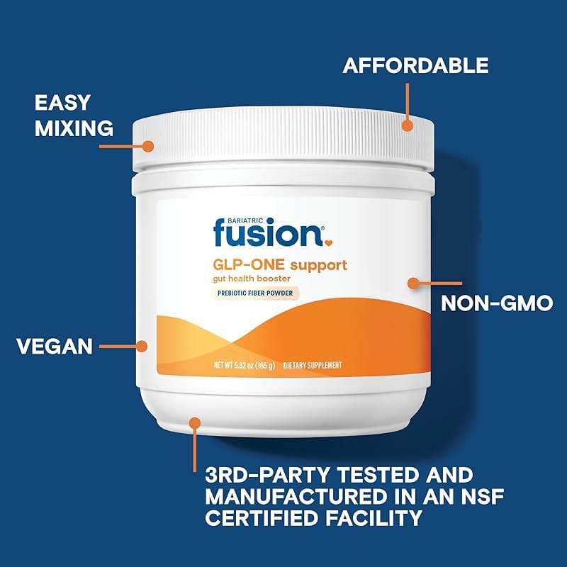 Bariatric Fusion GLP-1 Gut Health Booster | High Fiber GLP1 Booster | Prebiotic Fiber GLP-1 Supplement Powder for Women & Men | 20 Servings - Image 3