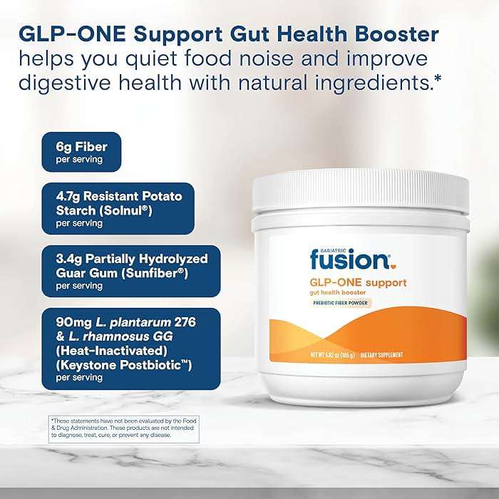 Bariatric Fusion GLP-1 Gut Health Booster | High Fiber GLP1 Booster | Prebiotic Fiber GLP-1 Supplement Powder for Women & Men | 20 Servings - Image 5
