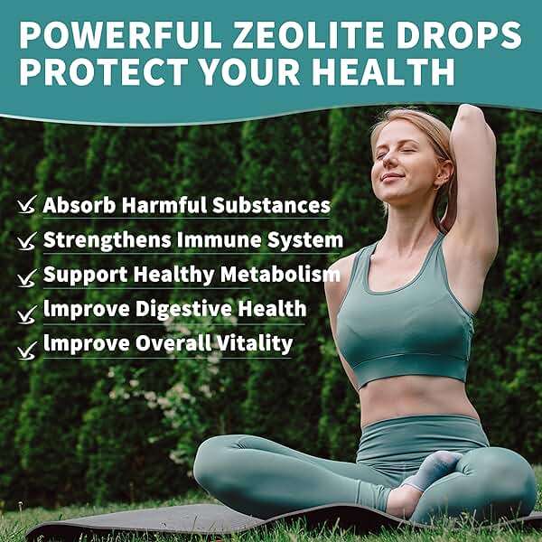 Zeolite Drops for Women,Adults and Kids- Clinoptilolite Zeolite Liquid Drops with Vitamin B12 & D3 - Heavy Metal Support, Immune Health, Natural Metabolism, Energy & Clear Skin - 30 Day Vegan Supply - Image 2