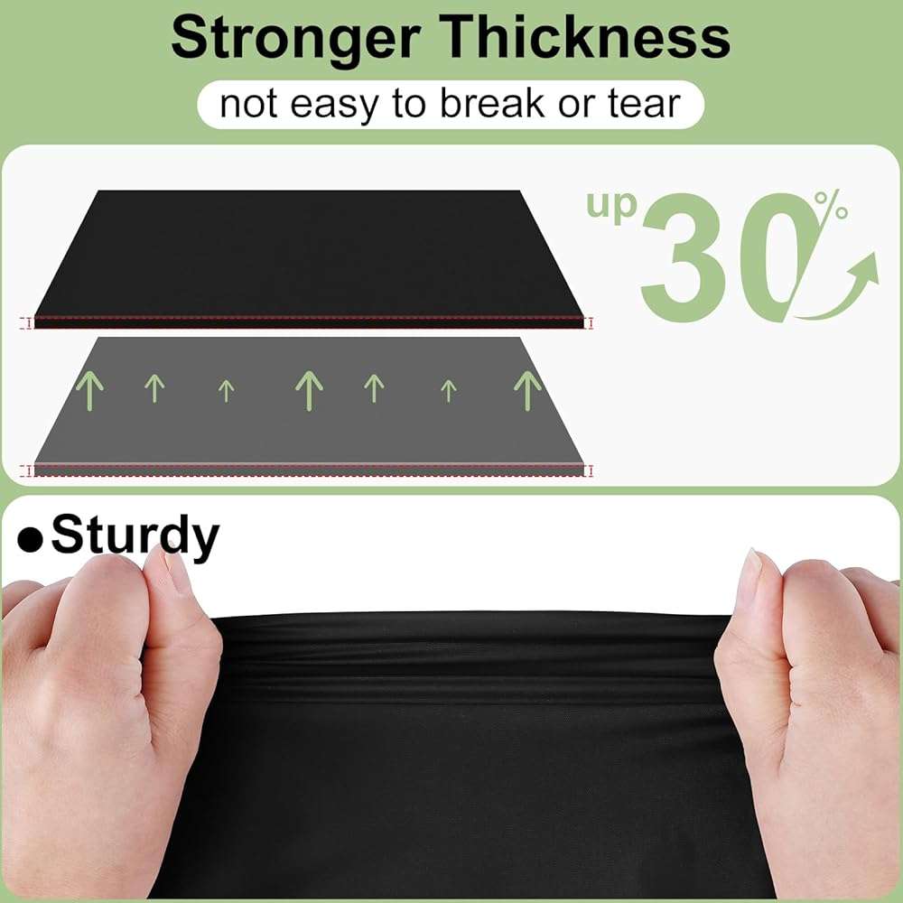 misaya 6 Packs Disposable Plastic Table Cloth, 54 x 108 Inch Waterproof Rectangle Tablecloth, Leakproof & Sturdy Decorative Table Covers for Picnic, Party and Outdoor, Black - Image 2