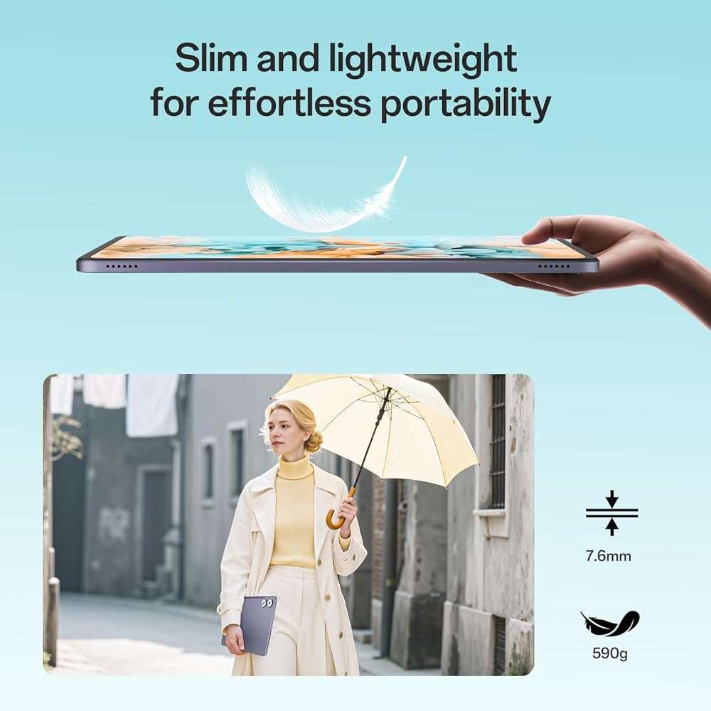 Tablet 12 Inch Android 16 Tablet, Octa-Core Processor | 𝟑𝟎𝐆𝐁 𝐑𝐀𝐌 𝟏𝟐𝟖𝐆𝐁 𝐑𝐎𝐌, 2000 * 1200 FHD IPS Screen, 8800mAh Battery, 5MP+13MP Camera, 2.4G/5G WiFi, BT 5.0, GPS - Image 8