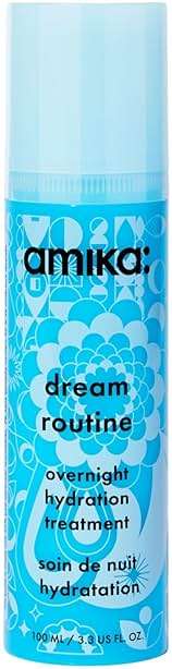amika dream routine overnight hydrating hair mask | no rinse leave-in treatment for dry hair, ultra-hydrating, with hyaluronic acid for long-lasting moisture - Image 1