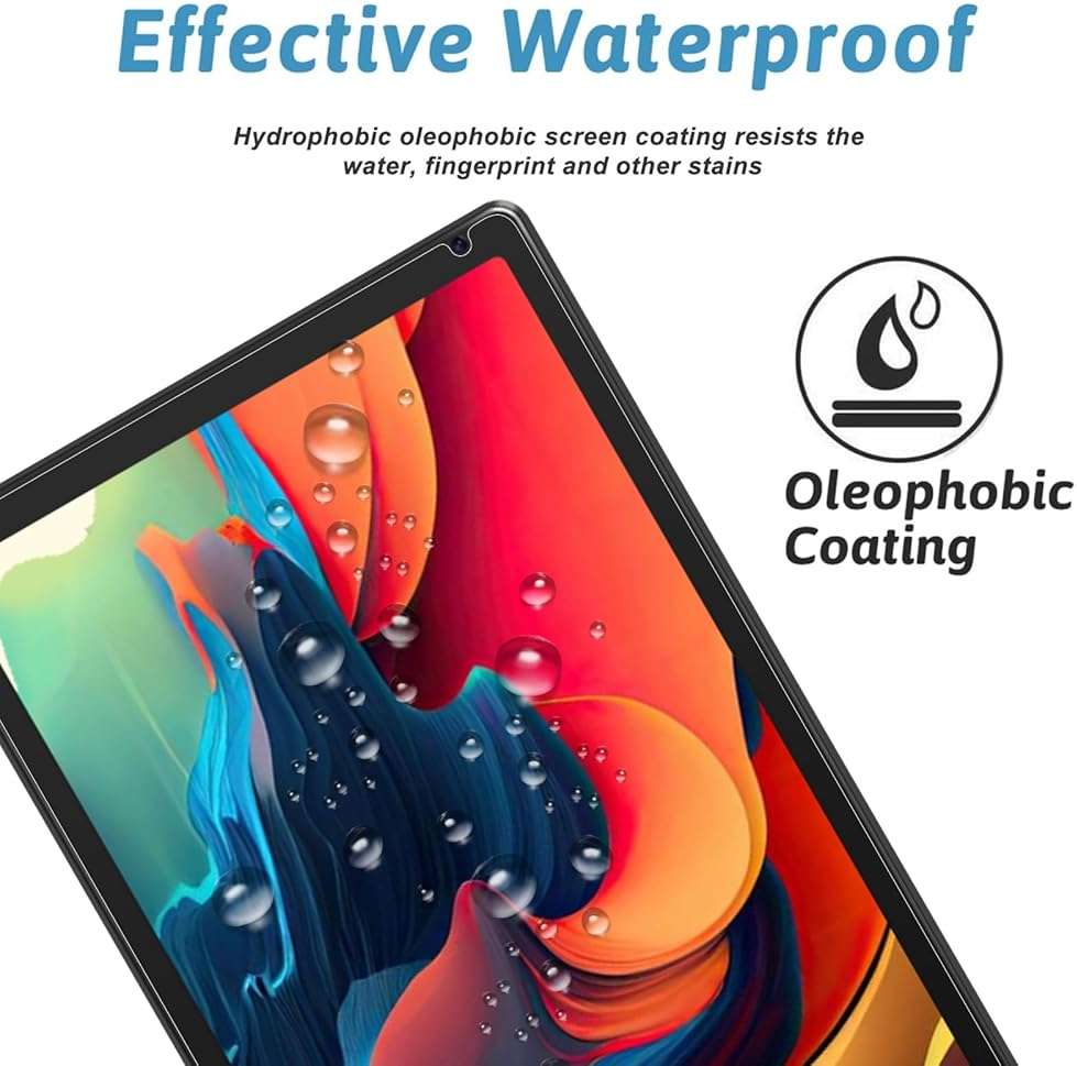 XunyLyee for URAO C107 Tablet 10.1 Inch Android 15 Screen Protector, 9H Hardness, Anti-Scratch,10.1 Inch Android 16 15 14 Upgraded Tablet Tempered Glass, [9.09'' x 5.70'', 231mm x 145mm], 2 Pack - Image 4