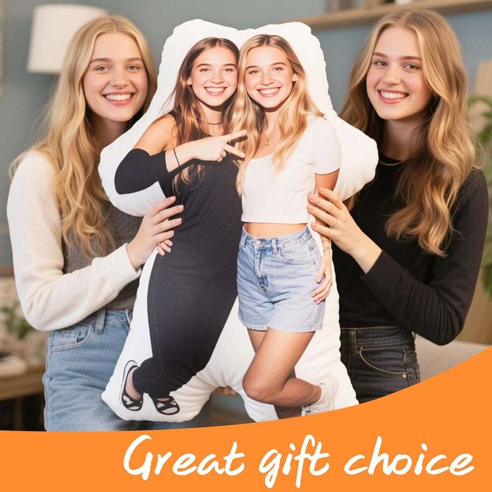 Custom Pillow - Personalized Face Pillow with Picture - Fathers Day Birthday Gifts - Personalized Gag Gifts Funny Birthday White Elephant Gifts for Boyfriend - Customized Stuffed Throw Pillows - Image 2