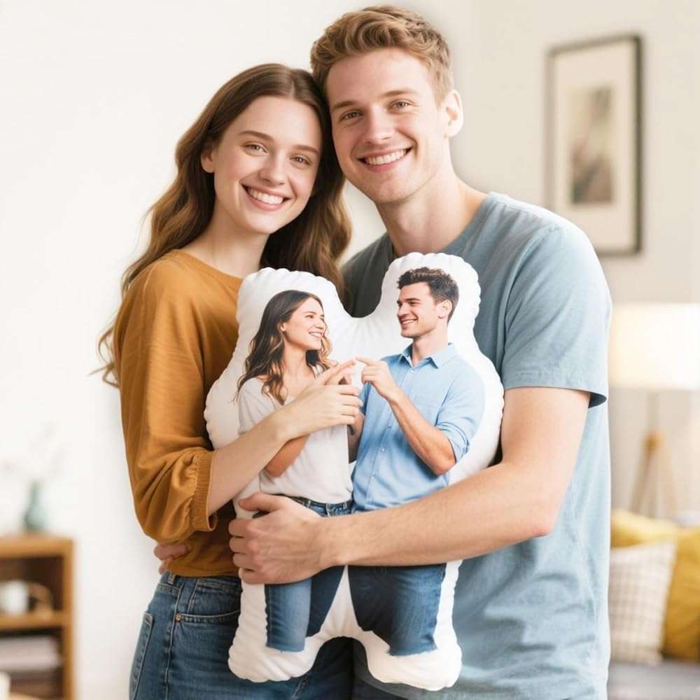 Custom Pillow - Personalized Face Pillow with Picture - Fathers Day Birthday Gifts - Personalized Gag Gifts Funny Birthday White Elephant Gifts for Boyfriend - Customized Stuffed Throw Pillows - Image 7