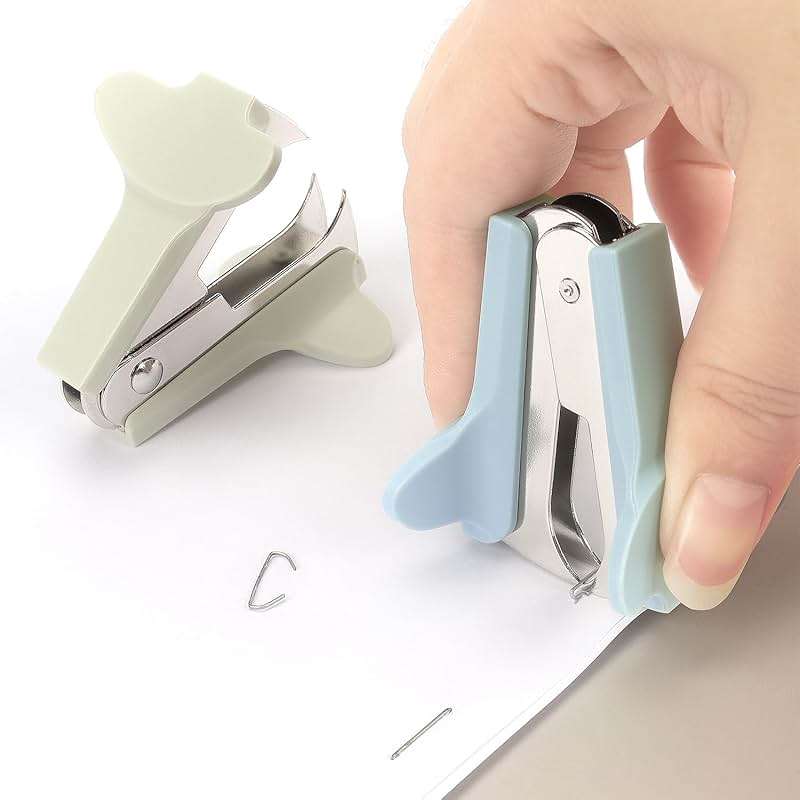 ZZTX 3 Pack Staple Remover Staple Puller Removal Tool for Home, School, Office (Blue, Green, Dark Gray) - Image 2