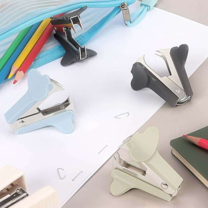 ZZTX 3 Pack Staple Remover Staple Puller Removal Tool for Home, School, Office (Blue, Green, Dark Gray) - Image 7