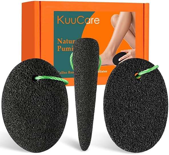 Pumice Stone for Feet, 3 Pack Natural Earth Lava Foot Callus Remover & Pedicure Exfoliator Tools for Heels, Soles and Toe Gaps, Foot Scrubber for Dry & Dead Skin - Image 1