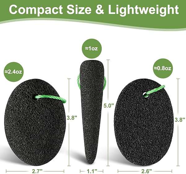 Pumice Stone for Feet, 3 Pack Natural Earth Lava Foot Callus Remover & Pedicure Exfoliator Tools for Heels, Soles and Toe Gaps, Foot Scrubber for Dry & Dead Skin - Image 6