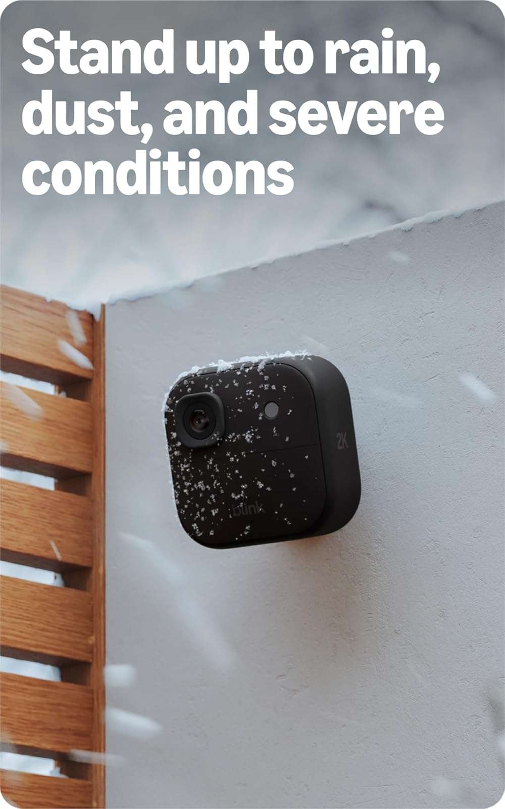 Blink Outdoor 2K+ (newest model) — Wireless smart security camera, 2K video resolution, enhanced audio, two-year battery. Sync Module Core included — 5 camera system (Black) - Image 4
