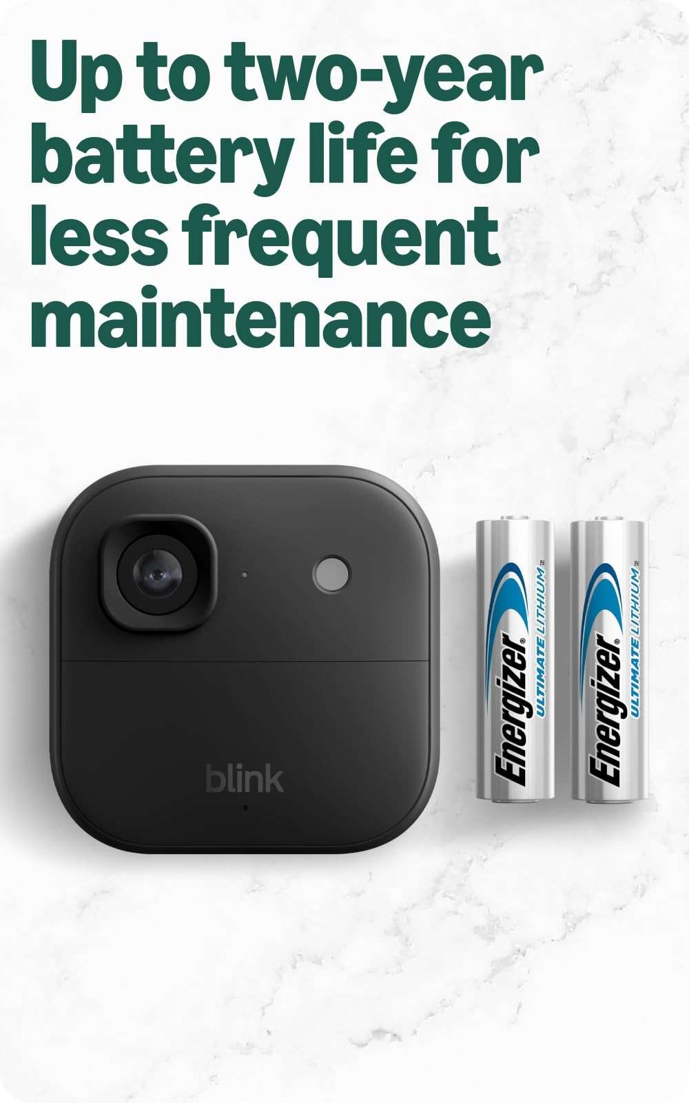 Blink Outdoor 2K+ (newest model) — Wireless smart security camera, 2K video resolution, enhanced audio, two-year battery. Sync Module Core included — 5 camera system (Black) - Image 5