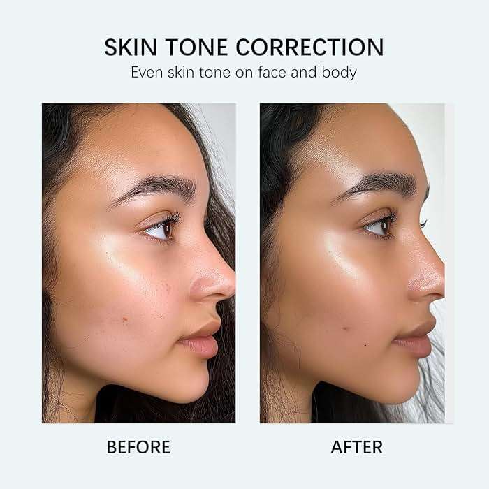 Shimmery Body Coverage Perfector Waterproof CC Cream with SPF 30 - Full Coverage body Makeup with Glow, Transfer-Resistant & Long-Lasting Skin Tint, Broad Spectrum for Face & Body (Tan) - Image 4
