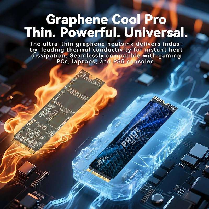 KingSpec OneBoom X400 2TB M.2 SSD Gen4 7300MB/s, TLC 3D NAND Internal NVMe SSD for Gaming & 4K Editing, Compatible with PC / PS5 / Laptop - Image 4