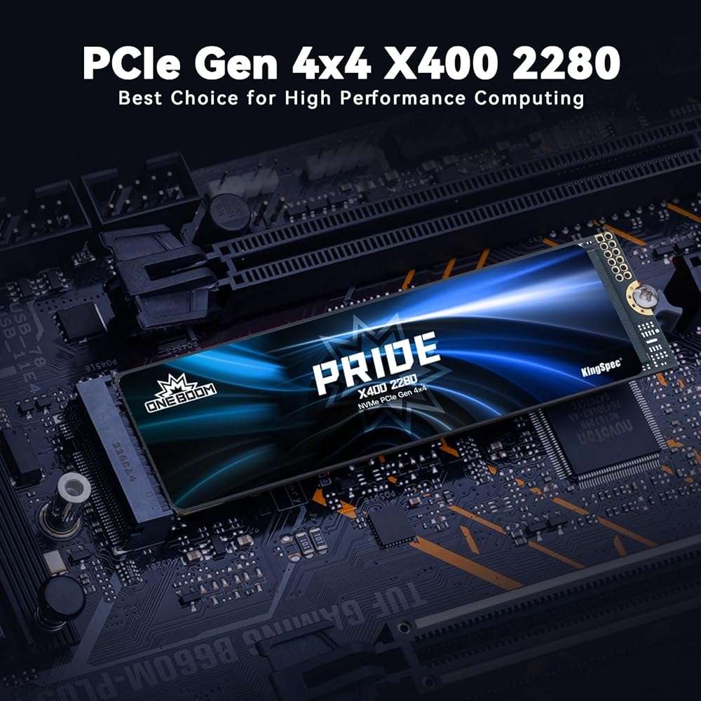 KingSpec OneBoom X400 2TB M.2 SSD Gen4 7300MB/s, TLC 3D NAND Internal NVMe SSD for Gaming & 4K Editing, Compatible with PC / PS5 / Laptop - Image 6