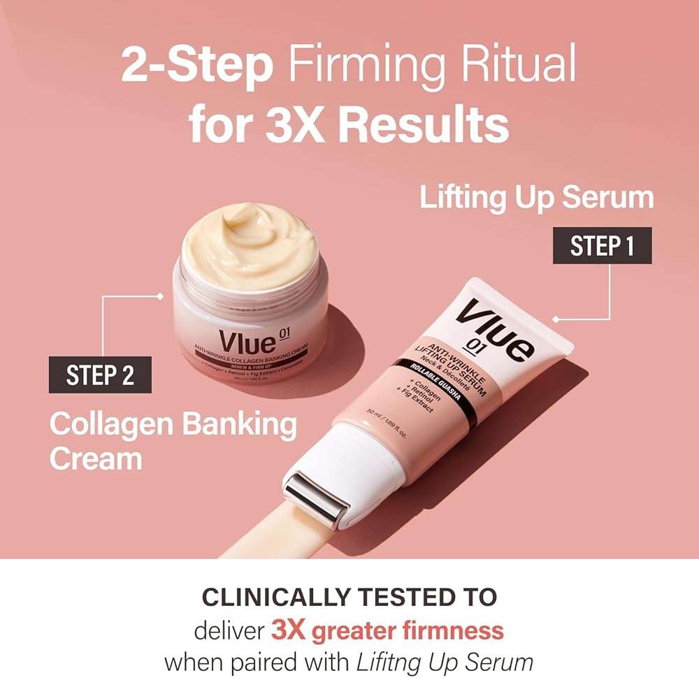 VLUE Retinol Collagen Cream - Anti-Aging Ceramide Moisturizer for Wrinkles & Sagging Skin, Hydrating & Lifting, Korean Skincare, 1.69 fl. oz. - Image 7