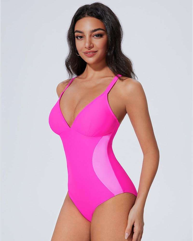 SUUKSESS Women Slimming Tummy Control One Piece Swimsuit Sexy Bathing Suit - Image 4