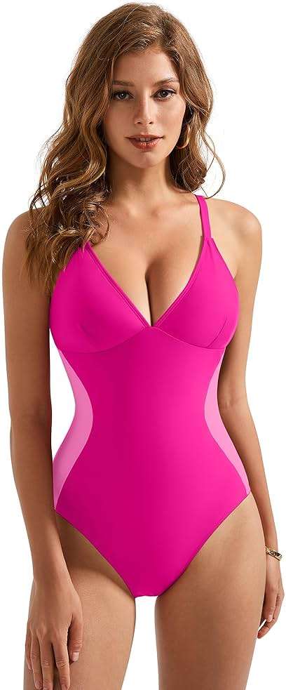 SUUKSESS Women Slimming Tummy Control One Piece Swimsuit Sexy Bathing Suit - Image 5