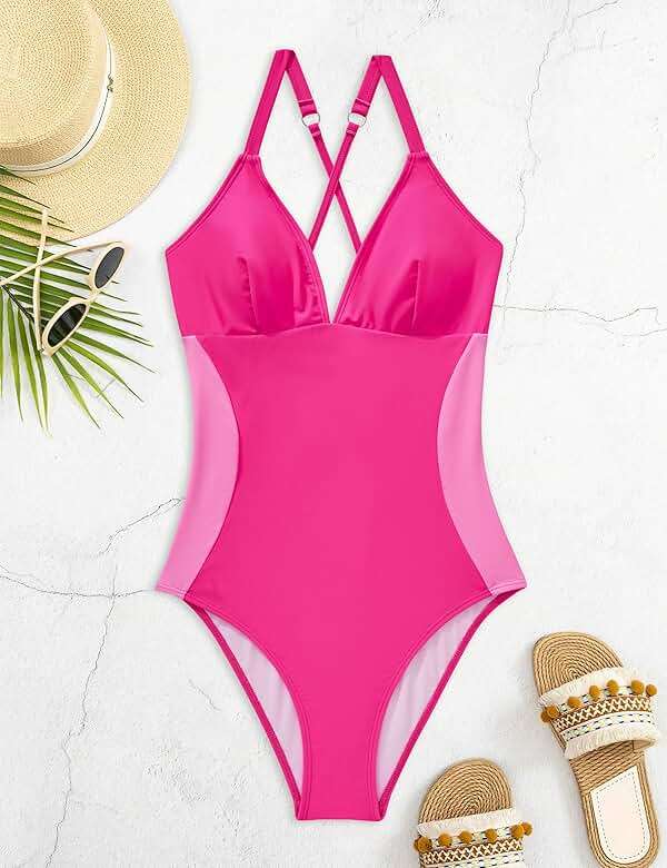 SUUKSESS Women Slimming Tummy Control One Piece Swimsuit Sexy Bathing Suit - Image 6