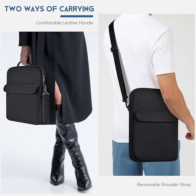 13 inch Laptop Sleeve Case Shoulder Bag for 2026 MacBook Air 13.6 in M4 M3 M2, Neo 13-inch Padded Shockproof Accessory Pocket - Image 7