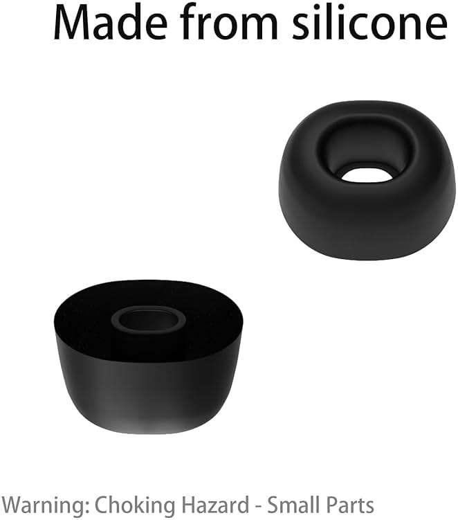 Vykyntow 6 Pairs Replacement Silicone Ear Buds Tips Compatible with TOZO NC9/A1/T6/T10/NC3/E2/Crystal Pods/T12/T20/E1/Crystal Pods/Golden X1/G1S, Fits in Case, with 3-in-1 Cleaner Kit, S/M/L - Image 3