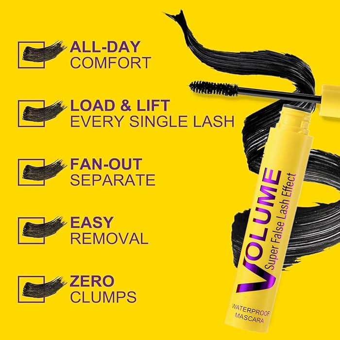 Bubble Mascara – Lightweight Volumizing Mascara for Fluffy, Lifted & Defined Lashes – Jet Black, Smudge-Proof, Long-Lasting Formula for Bouncy Volume, Curl & Root-to-Tip Lash Separation - Image 3