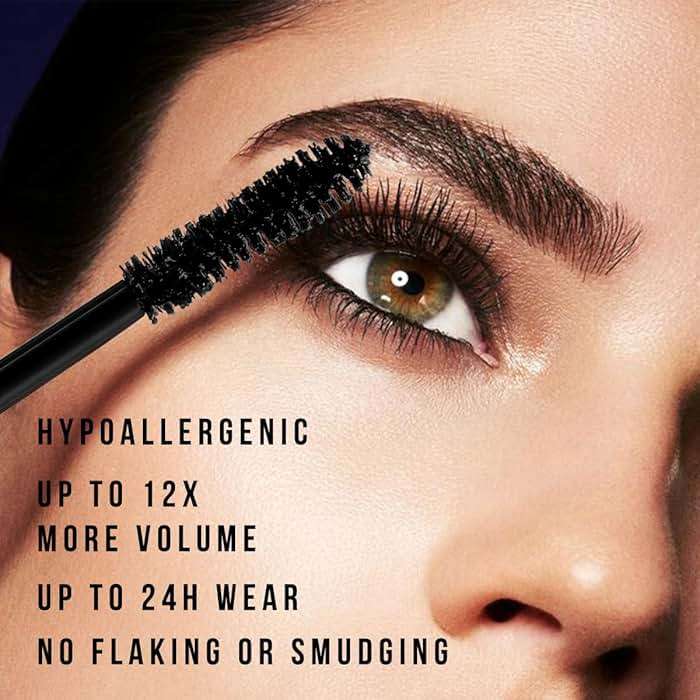 Bubble Mascara – Lightweight Volumizing Mascara for Fluffy, Lifted & Defined Lashes – Jet Black, Smudge-Proof, Long-Lasting Formula for Bouncy Volume, Curl & Root-to-Tip Lash Separation - Image 4