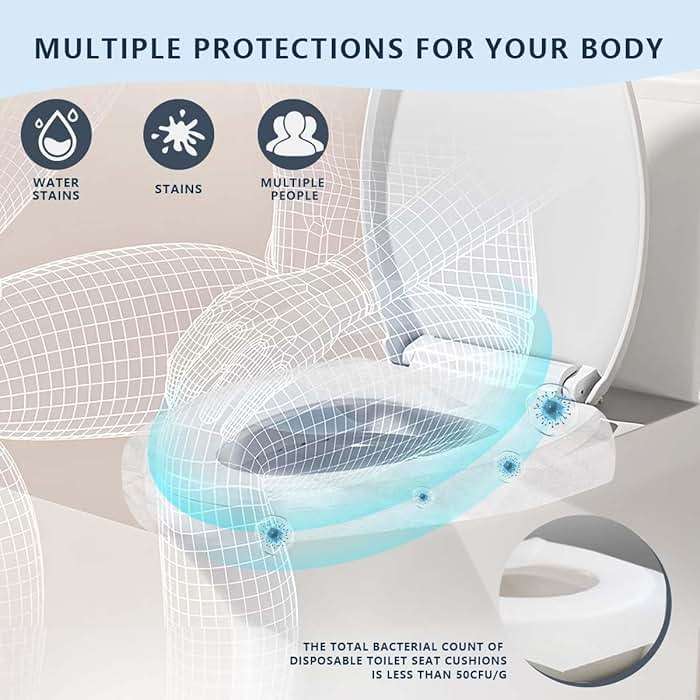 KISEER 2 Pack (500 Pieces) Disposable Toilet Seat Covers Flushable Paper Toilet Seat Cover for Bathroom, Hotels, Travel, Kids or Adults - Image 5