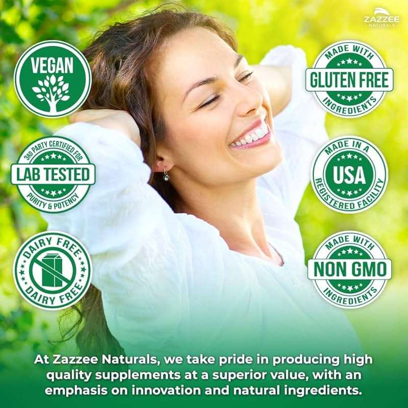 Zazzee Extra Strength Green Tea 20:1 Extract, 50% EGCG, 98% Polyphenols, 80% Catechins, 90 Vegan Capsules, 3 Month Supply, Certified Kosher, Antioxidant & Metabolism Support, Non-GMO, Made in the USA - Image 7