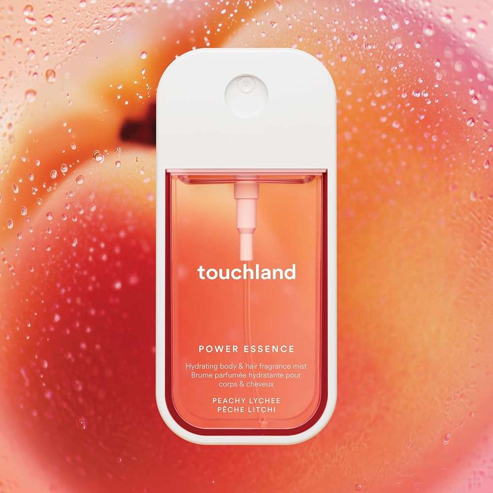 Touchland Power Essence Hydrating Body & Hair Fragrance, ISLAND BLOOM DUO (Lush Tropicale + Peachy Lychee), 2 FL. OZ. Travel Size Body Mist (Set of 2) - Image 5