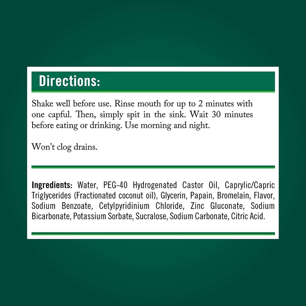 TheraBreath Whitening + Oil Blend Oral Rinse, Alcohol-Free & Peroxide-Free Mouthwash Helps Whiten Teeth & Freshen Breath, Smooth Mint, 16 Fl Oz - Image 12