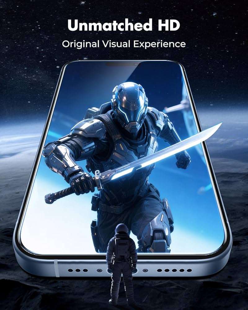 UNBREAKcable 4-Pack Screen Protector for iPhone 17, Double Shatterproof Tempered Glass [Easy Installation Frame] [9H Hardness] [99.99% HD Clear] [Case Friendly] for iPhone 6.3 inch - Image 7