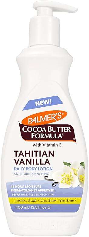 Palmer's Cocoa Butter Formula Tahitian Vanilla Body Lotion, 13.5 Oz, Daily Moisturizing Lotion for Dry Skin with Shea Butter & Vitamin E, Hydrates & Protects, Helps Provide 48-Hour Deep Moisture - Image 1