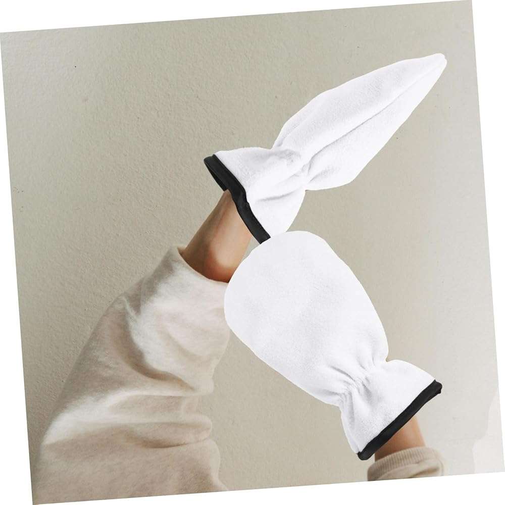 SHERCHPRY Facial Exfoliator Gloves Hand Mask for Dry Scalp Essential Oil Spa Gloves - Image 4