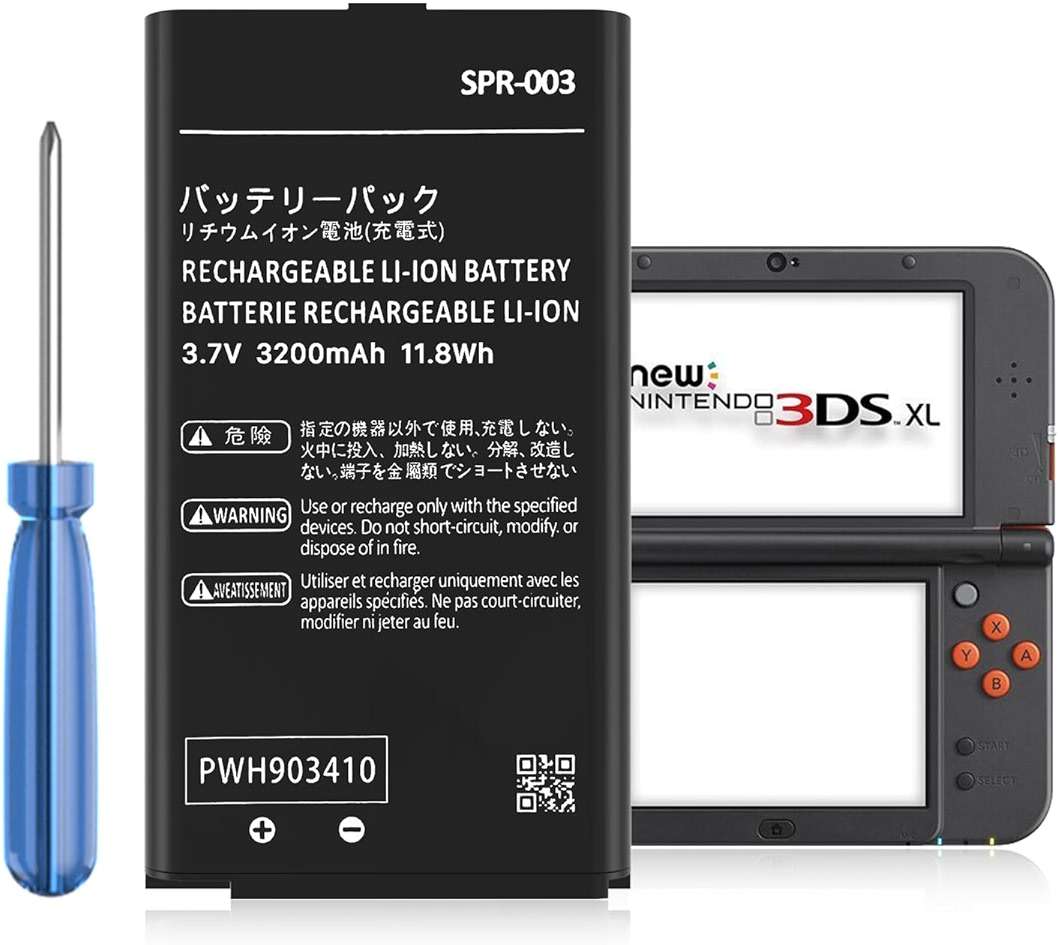 KOOAQQ SPR-003 Battery, 2026 New Upgraded (3200mAh) Ultra High Capacity Li-ion Battery Replacement for Nintendo 3DS XL New 3DS XL LL Game Console, Switch Game Console, with Repair Tool Kit - Image 1