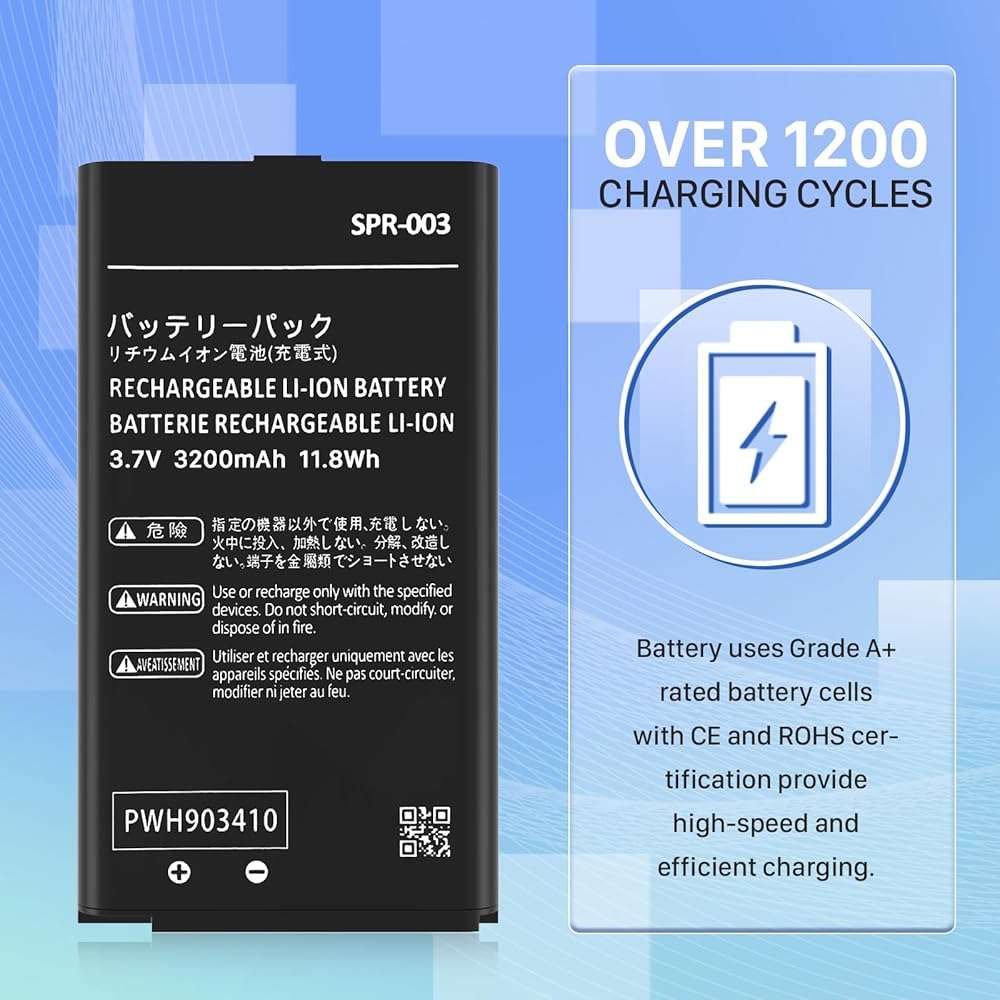 KOOAQQ SPR-003 Battery, 2026 New Upgraded (3200mAh) Ultra High Capacity Li-ion Battery Replacement for Nintendo 3DS XL New 3DS XL LL Game Console, Switch Game Console, with Repair Tool Kit - Image 3