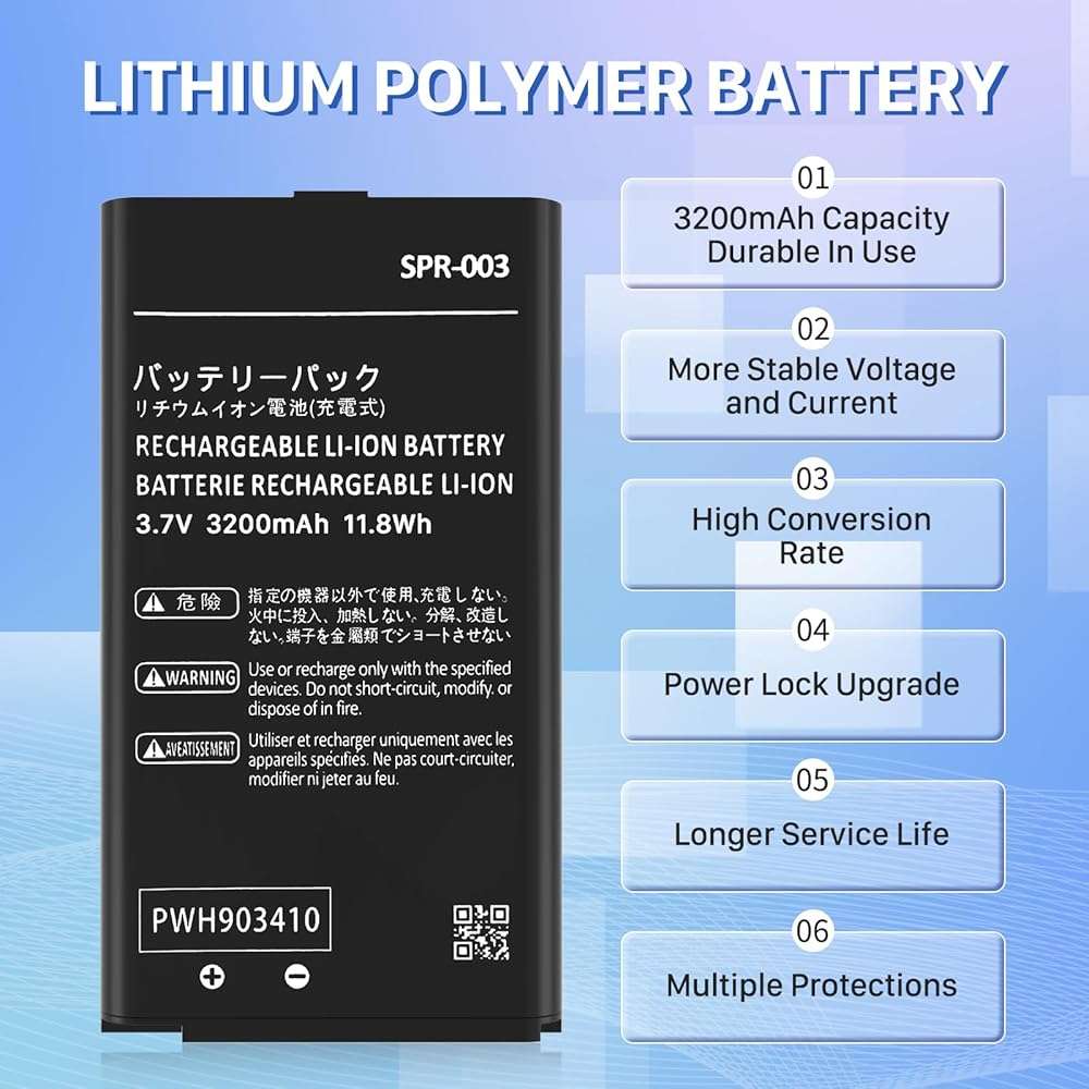 KOOAQQ SPR-003 Battery, 2026 New Upgraded (3200mAh) Ultra High Capacity Li-ion Battery Replacement for Nintendo 3DS XL New 3DS XL LL Game Console, Switch Game Console, with Repair Tool Kit - Image 5
