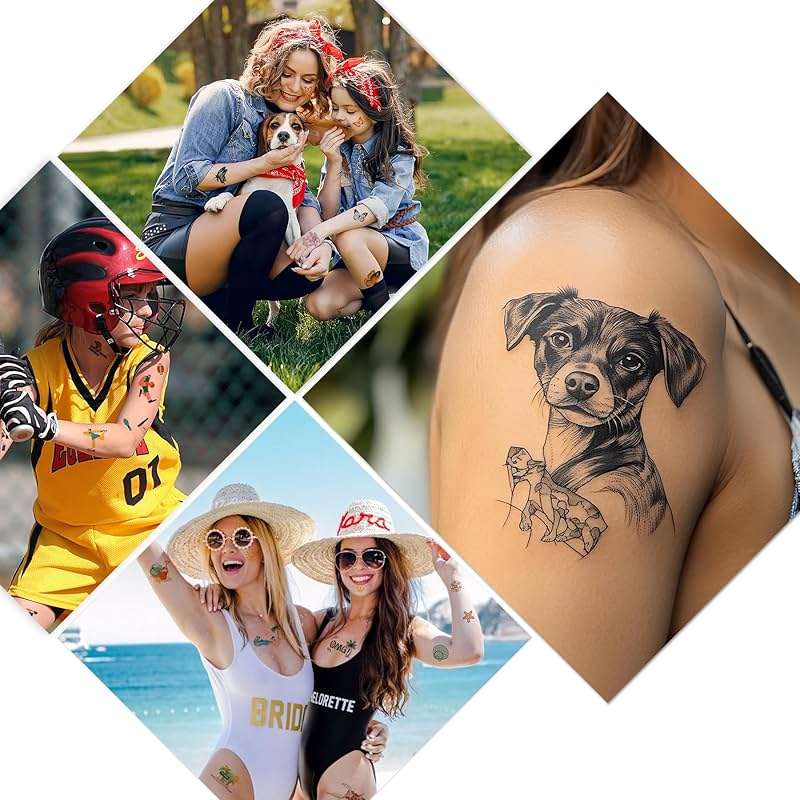 Printable Temporary Tattoo Paper for INKJET Printer, Custom Tattoo Sticker 8.5"X11", DIY Personalized Long-lasting Clear Transfer Paper for Kids, Family, Women, Halloween, Birthday, Parties, Christmas - Image 7
