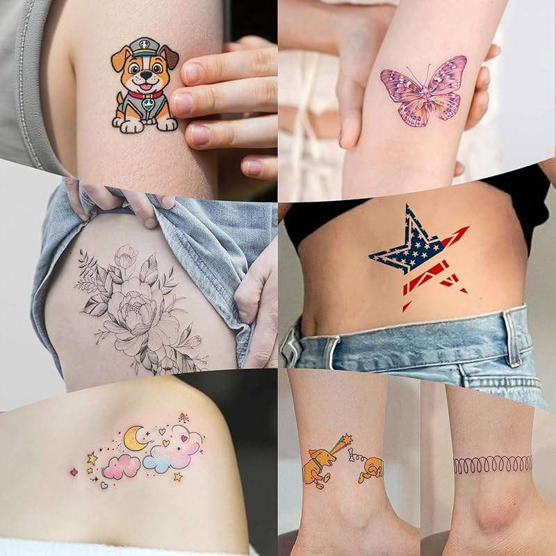 Printable Temporary Tattoo Paper for INKJET Printer, Custom Tattoo Sticker 8.5"X11", DIY Personalized Long-lasting Clear Transfer Paper for Kids, Family, Women, Halloween, Birthday, Parties, Christmas - Image 9