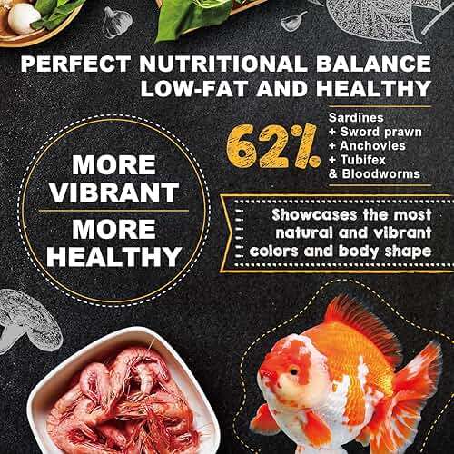 Ultra Fresh Apex Goldfish Color Boosting Crisps, Color Boosting Premium All Natural Ingredients Goldfish Fish Food, Slow Sinking, 4.23 oz - Image 2