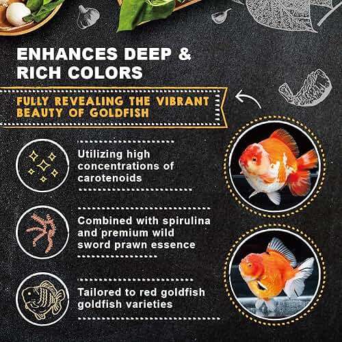 Ultra Fresh Apex Goldfish Color Boosting Crisps, Color Boosting Premium All Natural Ingredients Goldfish Fish Food, Slow Sinking, 4.23 oz - Image 6