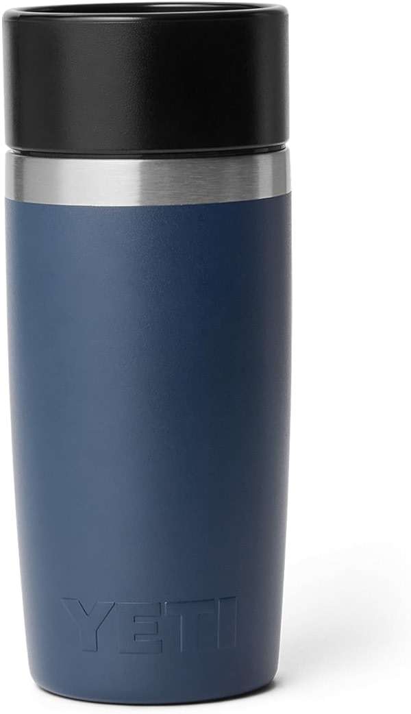 YETI Rambler 12 oz Travel Bottle, Stainless Steel, Vacuum Insulated with Leakproof Commuter Cap, Navy - Image 7