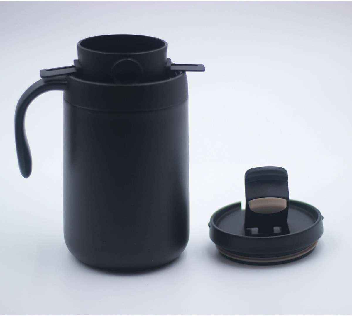 Portable 16oz Pour Over Coffee Maker with Foldable Filter & Stirrer – Insulated Stainless Steel Travel Cup with Lid – No Paper Filter Needed, BPA-Free, Black – For Home, Office, Camping, Backpacking - Image 8