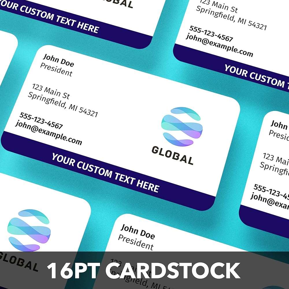 Custom Business Cards with Rounded Corners - 16pt Cardstock - Made in the USA (50 to 10,000 Cards) - Image 4
