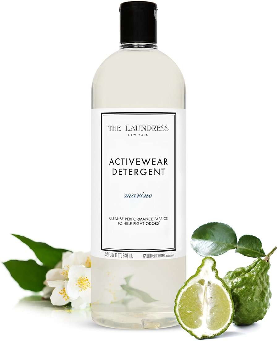 The Laundress Activewear Laundry Detergent, 32 Oz, Marine Fragrance, 4-in-1 Enzyme Blend for Workout Performance Fabrics, Fights Sweat Odors & Stains, USDA Certified Biobased Product (90%) - Image 1