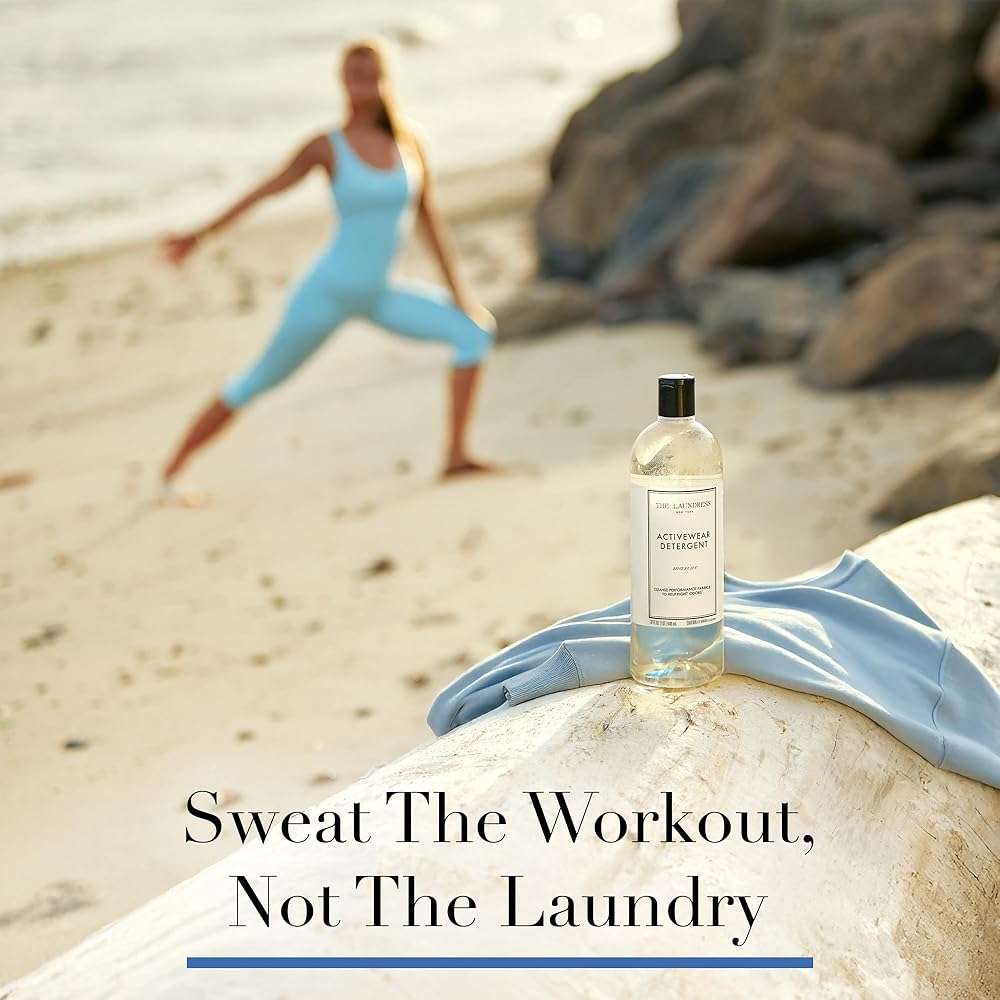 The Laundress Activewear Laundry Detergent, 32 Oz, Marine Fragrance, 4-in-1 Enzyme Blend for Workout Performance Fabrics, Fights Sweat Odors & Stains, USDA Certified Biobased Product (90%) - Image 7