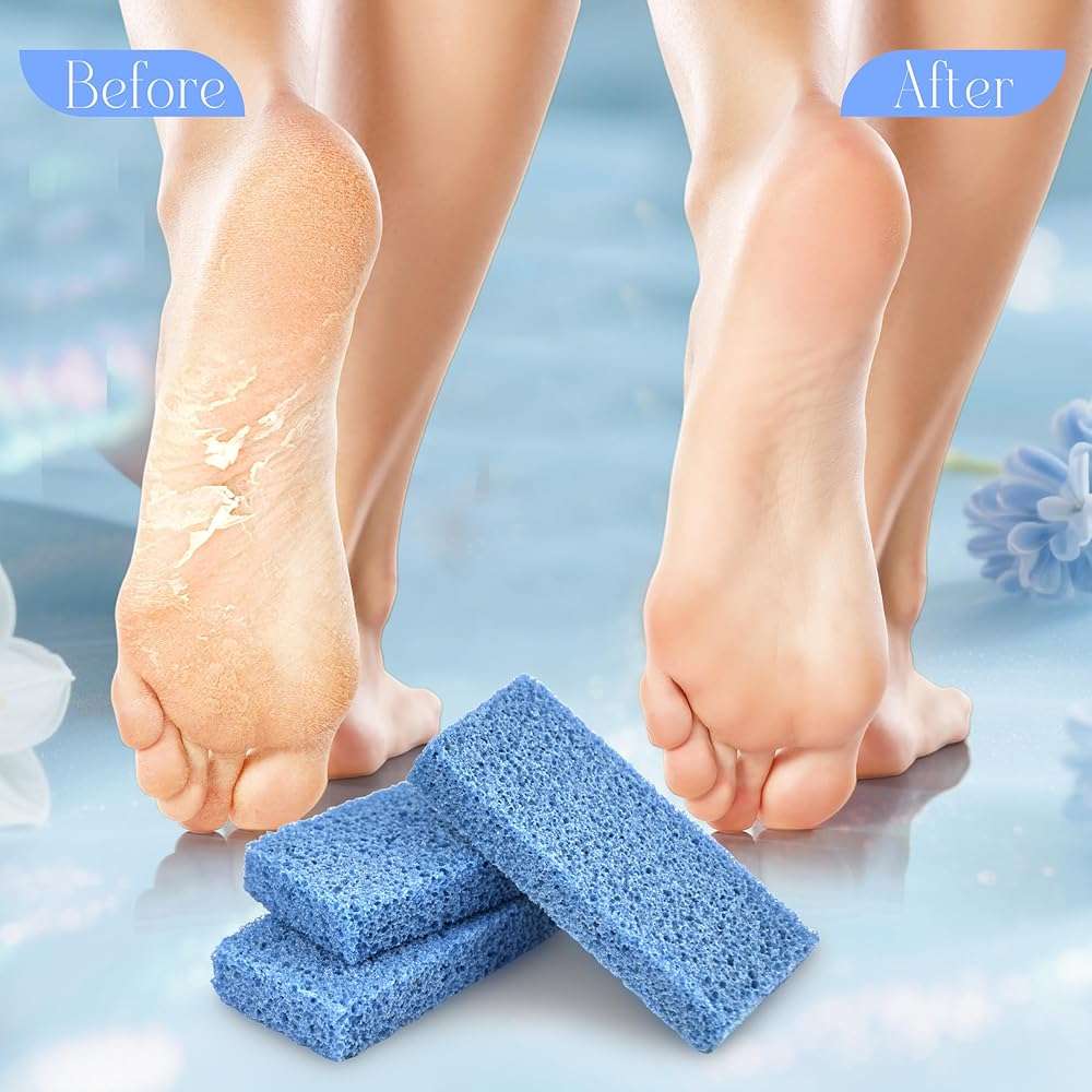 SALVMARY Foot Pumice Stone for Feet Callus Remover, Disposable New Sharper Pumice Scrubber Sponge Pads Pedicure Tools for Salons, 40 Pcs Blue - Image 2