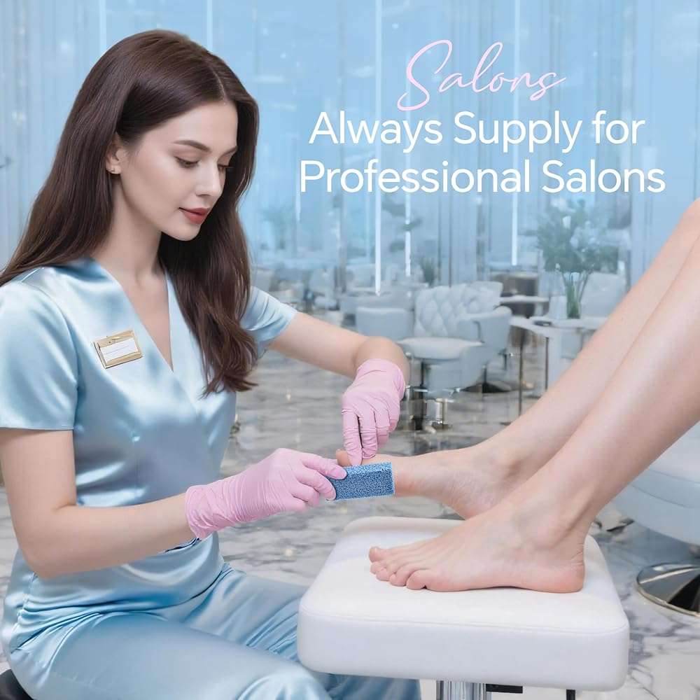 SALVMARY Foot Pumice Stone for Feet Callus Remover, Disposable New Sharper Pumice Scrubber Sponge Pads Pedicure Tools for Salons, 40 Pcs Blue - Image 7